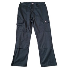 Dickies Work Trousers UK18 Black Womens PPE Level 1