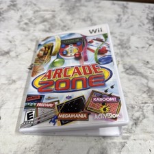 Arcade Zone (Nintendo Wii, 2009) CIB Tested Working Free Shipping