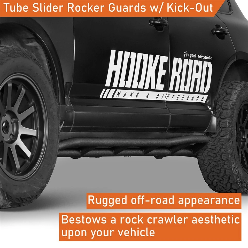 Rock Slider Nerf Bar Step Rail Rocker Guards for 03-10 Porsche Cayenne 955/957 - Image 2 of 4