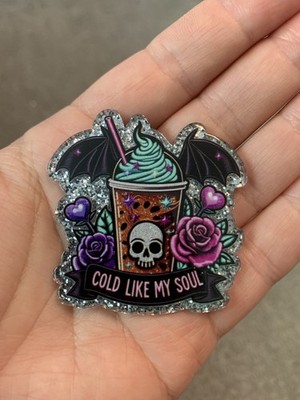 Cold Like My Soul Halloween Gothic Emo süß Kühlschrank Tafel Magnet Geschenk