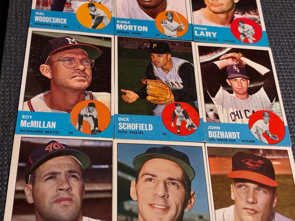 1963 Topps 12-Card Investment Opportunity-NM-Ver Descrição - Sem Reserva - Imagem 3 de 4