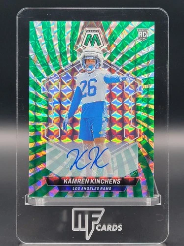 2024 Panini Mosaic - Kamren Kinchens /15 #379 Green Swirl FOTL Mosaic Prizm