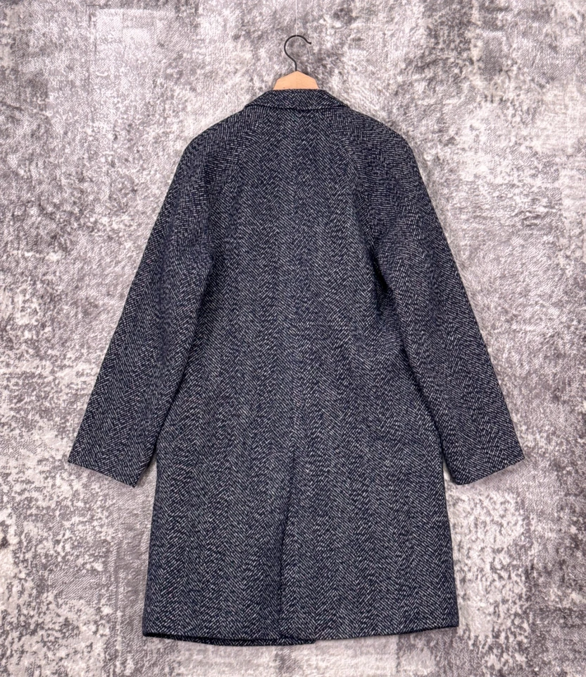 J Crew Topcoat 42 Mens Ludlow Wool Herringbone Tweed - Image 3 of 4