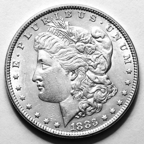 1883 Morgan Silver Dollar, 90% Silver, Very Good Condition, Philadelphia Mint