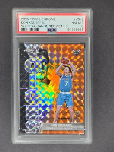 Kon Knueppel [Refractor Orange Geometric] #VS-9 2025 Topps Chrome Voices card
