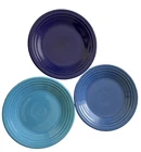 3 Fiesta Homer Laughlin replacement Luncheon plate different colors  9 in