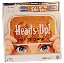 NEW/SEALED Heads Up! Party Game 3rd Ed Ellen Show Exclusive Bingeworthy Deck Inc