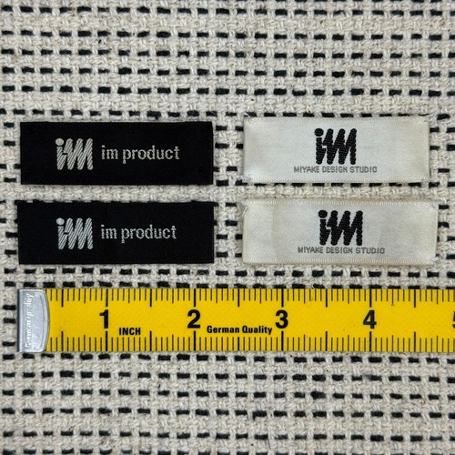 LOT OF 2 ISSEY MIYAKE CLOTHING TAG LABEL SEWING REPLACEMENT ACCESSORIES - L56