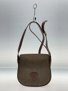 GUCCI shoulder bag leather BRW all over pattern 007 261 bag leather