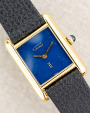 1980's Vintage Cartier Tank Must de SM - Blue 'Lapis' Dial - Serviced 4
