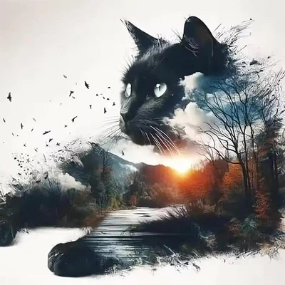 Jawecci Katzen Diamond Painting Erwachsene, 5D Diamant Painting Tiere Bilder