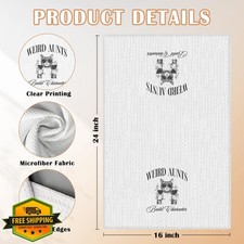 WDSFHYJK Funny Cat Kitchen Towels, Cat Mom Gift, 16x24 Inch Dish Towel