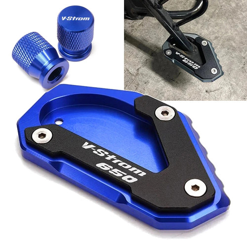 For SUZUKI Vstrom 650 DL650 650 XT CNC Kickstand Side Stand Enlarge Extension - Picture 1 of 11