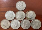 8 Silver 1964 Kennedy and 1963-D Franklin Half Dollars