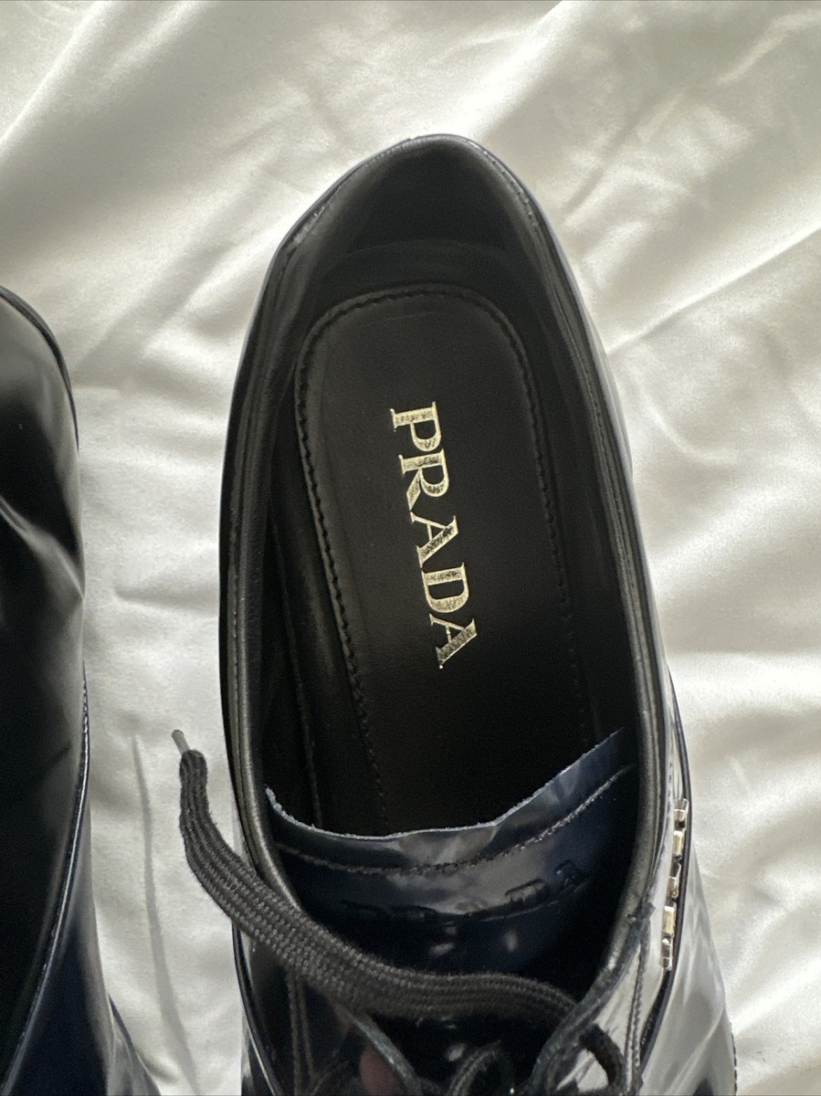 【新品】PRADA CALZATURE UOMO size:7 Prada Men's Calzature Uomo Driving Shoes 8.5 US – LuxAnthropy