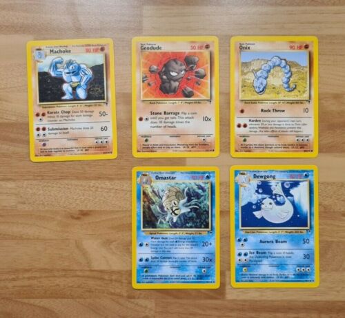 RARE Legendary Pokemon Cards (Onix, Machoke + more) - Foto 1 di 5