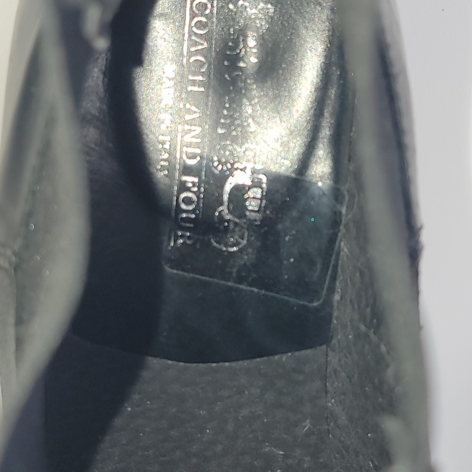 Coach and Four Women's Sz 7.5M Chelsea Boots Black Leather Made in Italy Pull-On