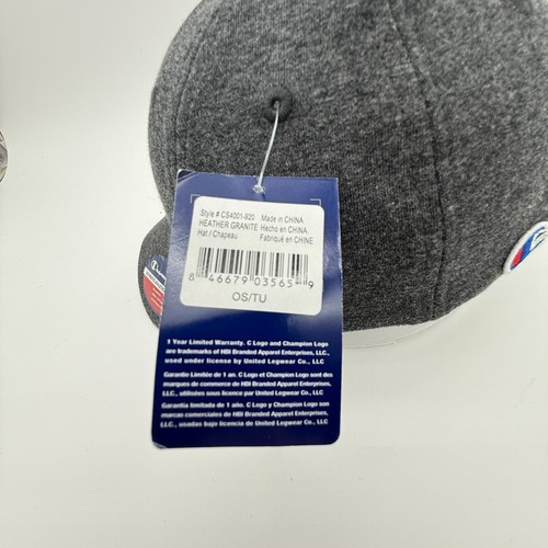 Golfball & Tee Logo Champion Jersey Strickmütze Mütze grau verstellbarer Riemen hinten neu - Bild 4 von 10