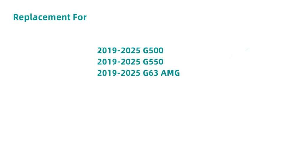 Puerta delantera izquierda conductor/vidrio LAMI. Para Mercedes Benz G500 G550 G63 19-25 Foto 4 de 4