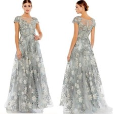 Mac Duggal | Floral Beaded Embroidered Gown NWT