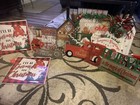 Huge Lot Of Christmas Holiday Signs New With Tags Decorative Home Decor — photo 1