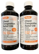 Rugby Chest Congestion DM Cough & Congestion Syrup 16oz ( 2 bottles ) --