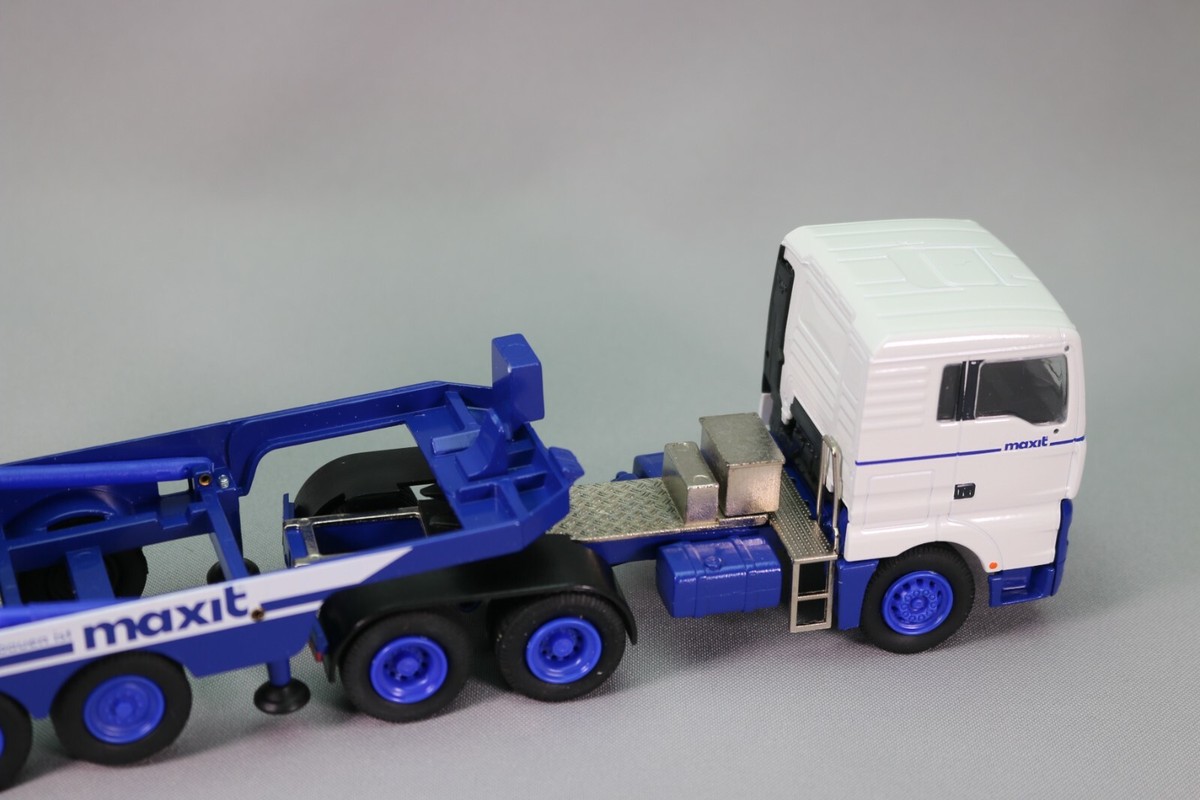 Camion MAN TGA XL Silo Béton Conrad 1/50 – Bleu Et Blanc – Édition ZE159