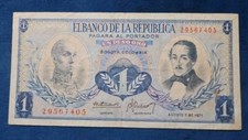 Colombia 1 Peso Oro 1972 Circulated