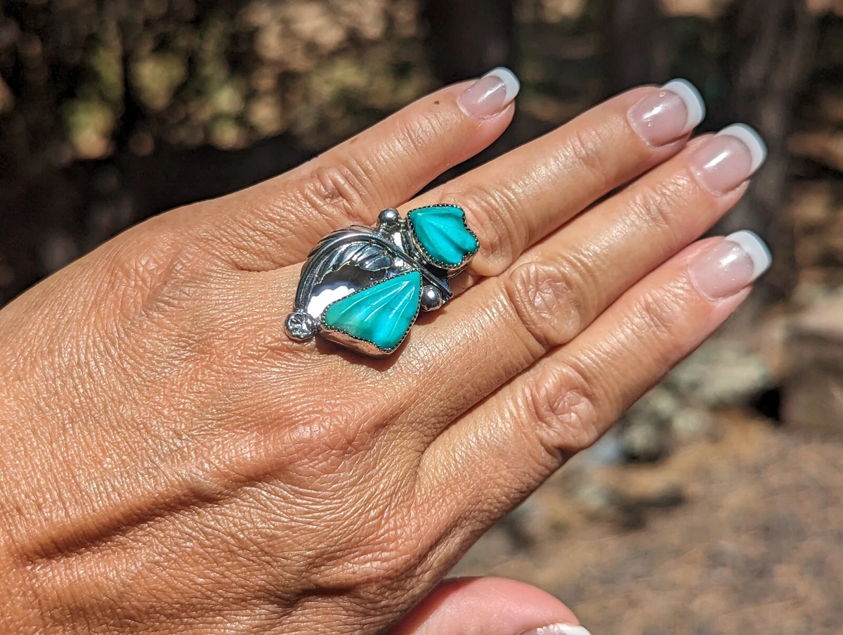 Vintage Navajo Zuni Rings Handmade Jewelry Native American Southwest Style Pawn