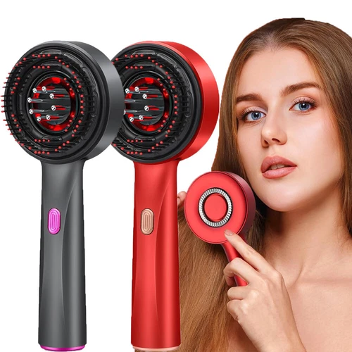 Peine de terapia con luz roja y masajeador eléctrico para el cuero cabelludo y aplicador de aceite para el cabello - Imagen 1 de 31