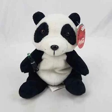 COCA-COLA Panda Bear Bean Bag Plush #323 1999