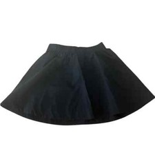 Kate Spade Girls Coreen A Line Skirt Black Exposed Gold Tone Back Zipper 14 NWT