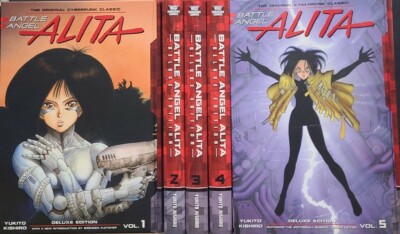 Battle Angel Alita Deluxe Edition English manga Volumes 1-5 New