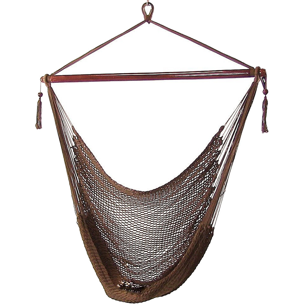 Sunnydaze Suave Poliéster extra grande colgante Cocheibe silla Hamaca-Moca Sunnydaze Suave Poliéster extra grande colgante Cocheibe silla Hamaca-Moca