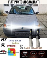 🤯KIT LED H7 FIAT PUNTO MK2 188 FINO AL 2001 6000K BIANCO ABBAGLIANTI 6400 LUMEN