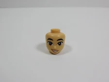 LEGO Friends Female Girl Head Minifig w/ Smile Smirk Brown Eyes S4