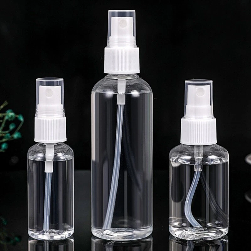 Transparent spray bottle sale
