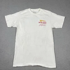 In N Out Burger T Shirt Adult Small White Mike Rider Design Hollywood Food Tee S