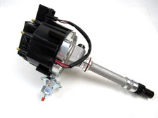 Chevy 283- 350 Bbc 454 Hei Distributor W Tach Drive 65k Coil Black Cap D33102bk