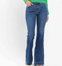 JB82443 High Waist Wide Hem Flare Jeans 11/30 NWT