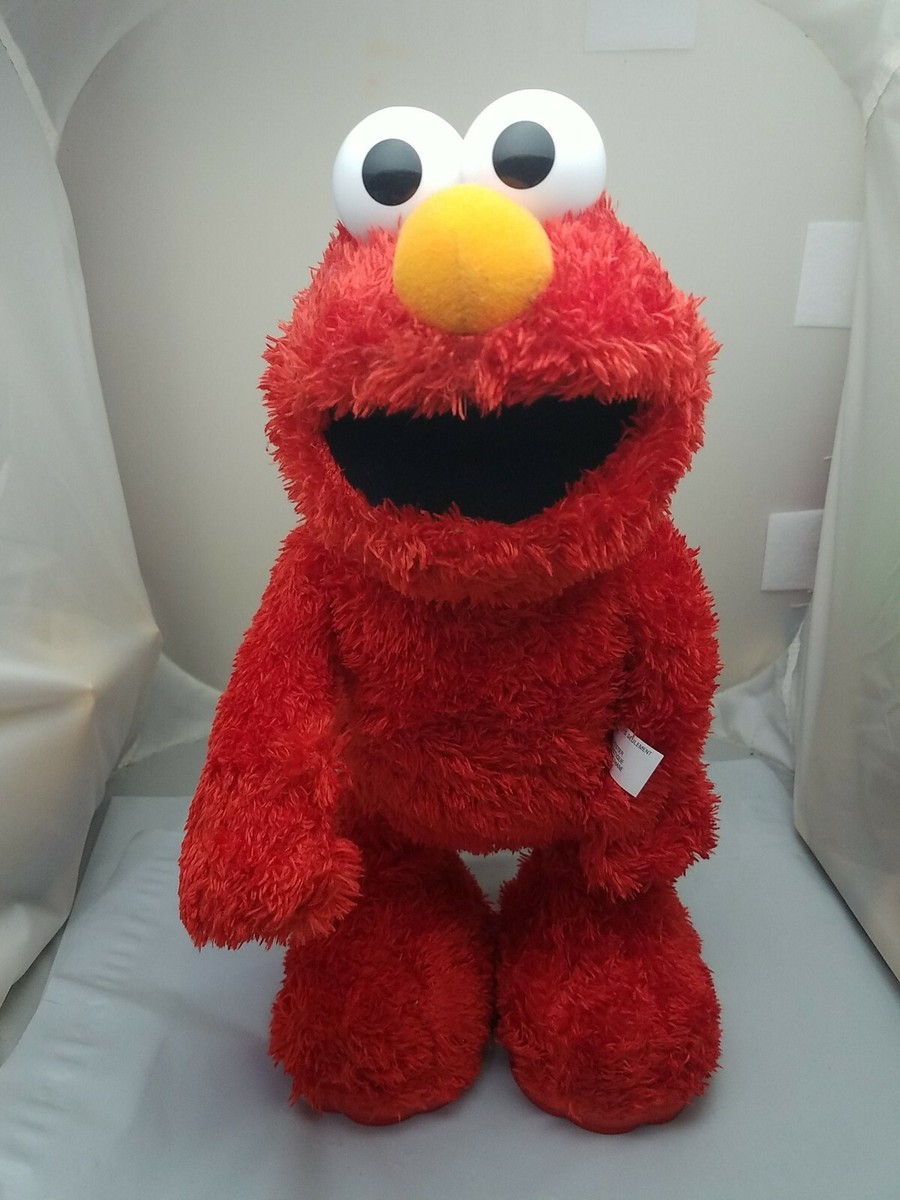 Sesame Street TMX Tickle Me Elmo Plush Laughs Rolls Waves Arm See  descrip - Main Image