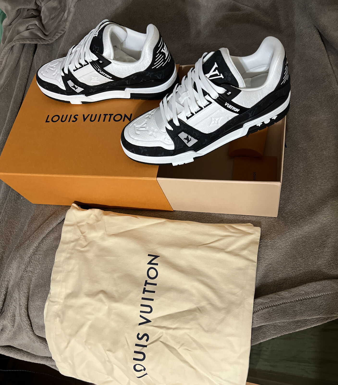 Louis Vuitton LV Trainer Black White