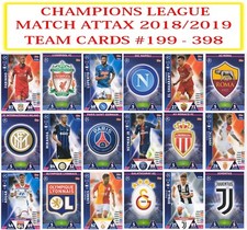Topps Champions League Match Attax 2018 2019 18 19 Team Cards #199 - 396