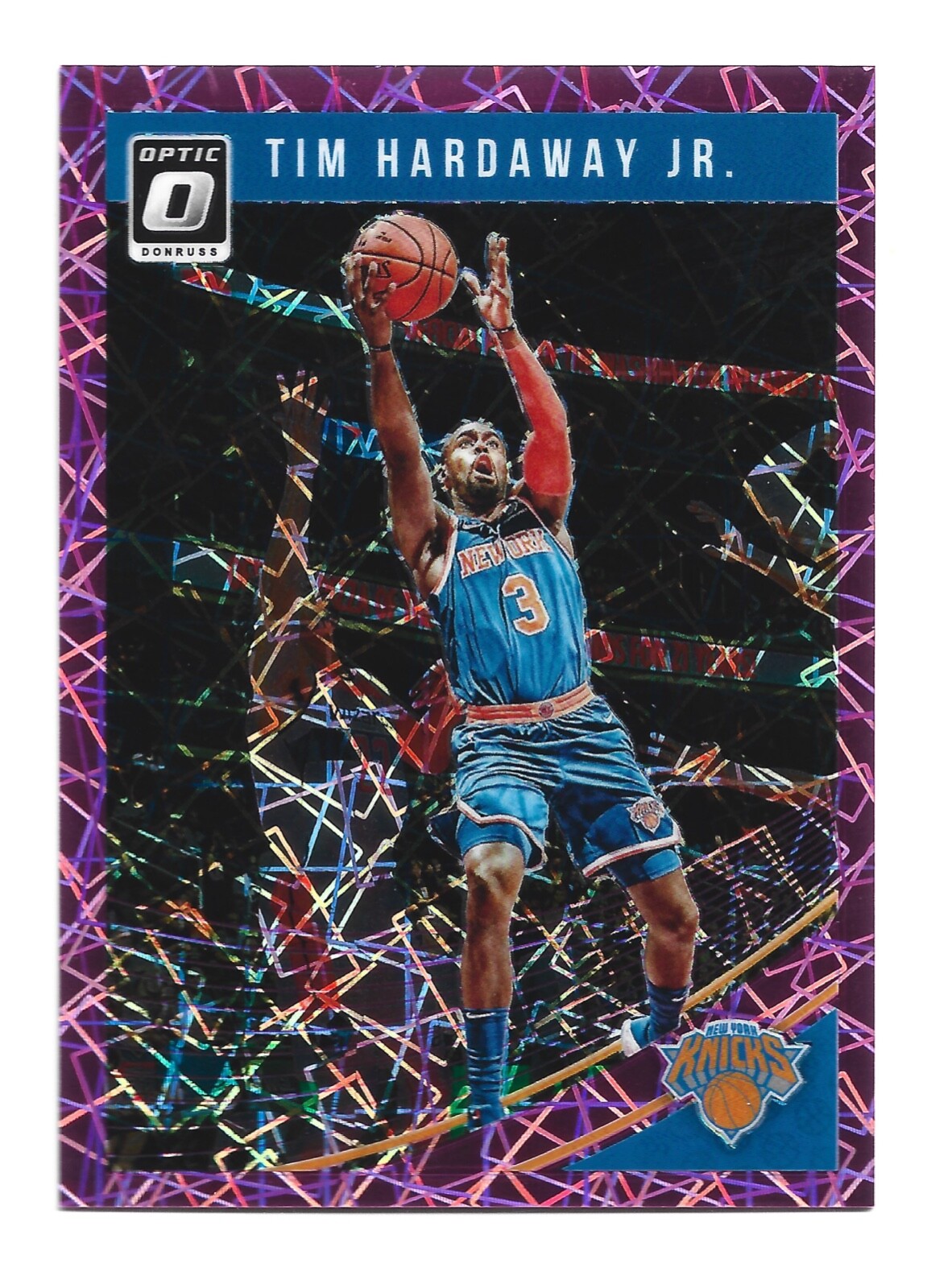 /79 Pink Velocity Prizm 2018-19 Panini Donruss Optic #67 Tim Hardaway Jr. Card