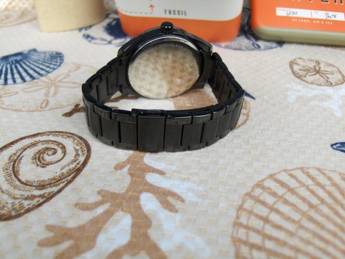 FOSSIL BQ1546 CARISSA BLACK STAINLESS BRACELET SWAROVSKI CRYSTAL BAGUETTES - Picture 18 of 24