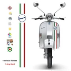Sticker strip Vespa flag Italy flag sticker stripe cropped 1 pc