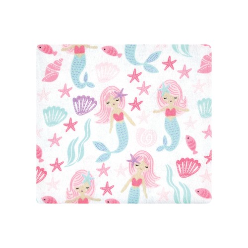 Hudson Baby Cotton Flannel Receiving Blankets Bundle, Mermaid, One Size - Picture 3 of 6