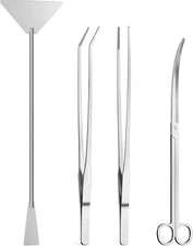 3 or 4 Pcs Aquascaping Tools,  Aquascape Kit, Long and Strong Aquarium Tweezers
