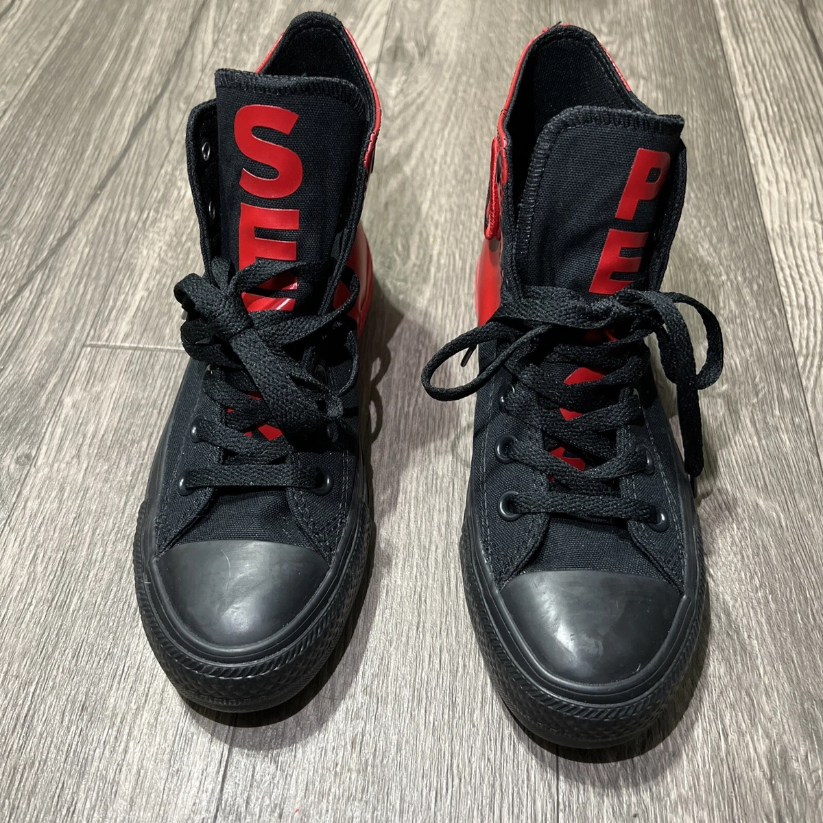 Converse noir store et rouge