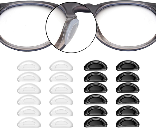 Adhesive Nose Pad, 12 Pairs Eyeglass Nose Pads Stick on Silicone Anti-Slip for G - Picture 9 of 12